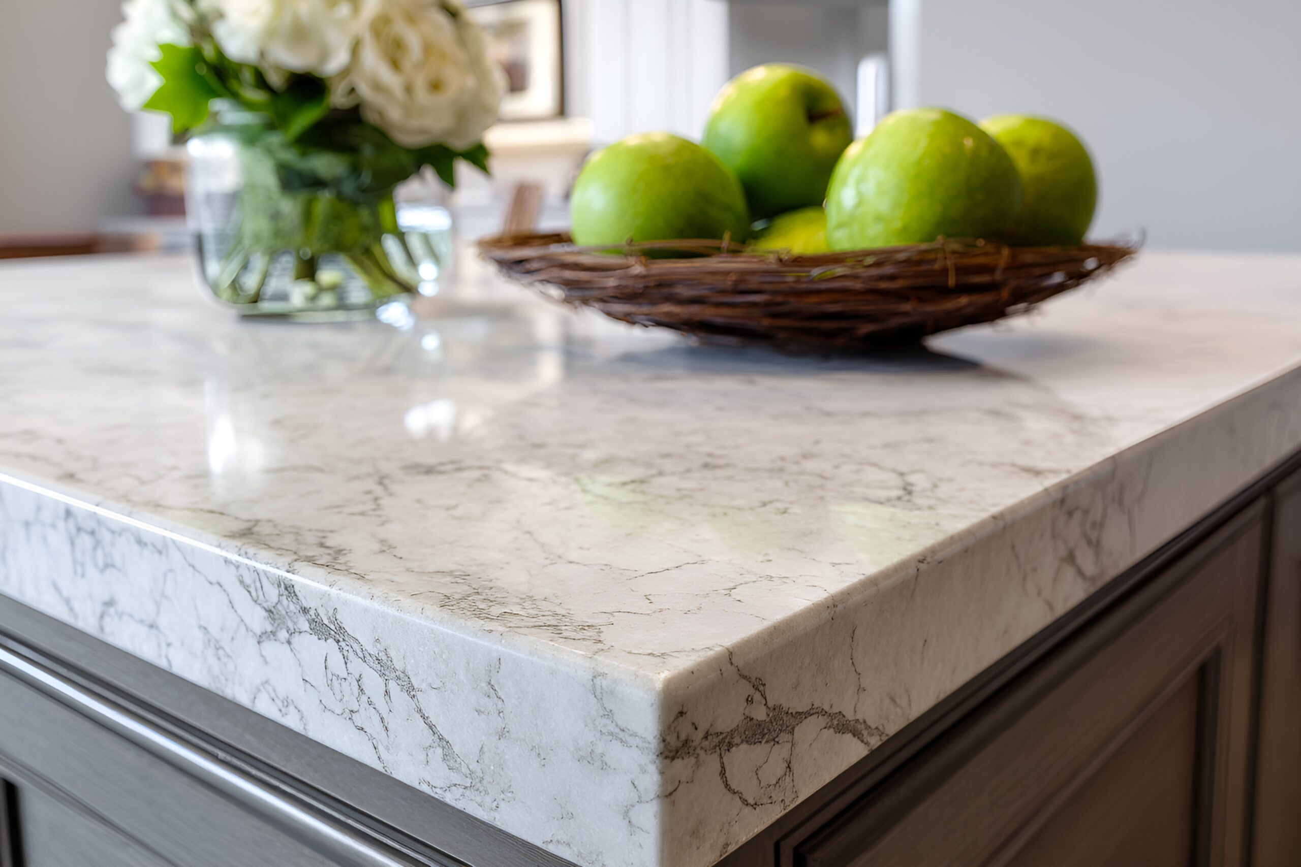 lovepik com 602292678 modern kitchen countertop with roses and apples